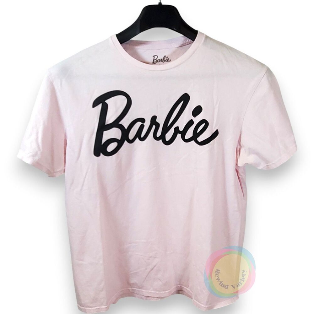 Barbie Pink Logo Graphic T-Shirt L